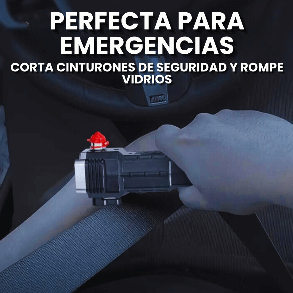 Linterna Táctica Multiuso 4 en 1 - Recargable y de Emergencia
