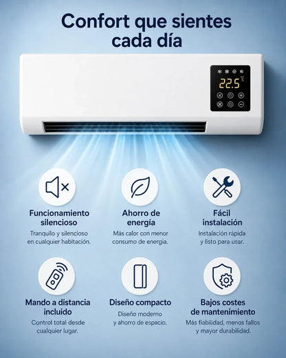 Aire acondicionado portátil de pared 2 en 1 ClimaDuo (frío y calor)